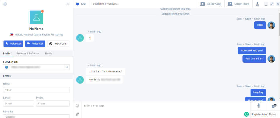 screenshot of Acquire