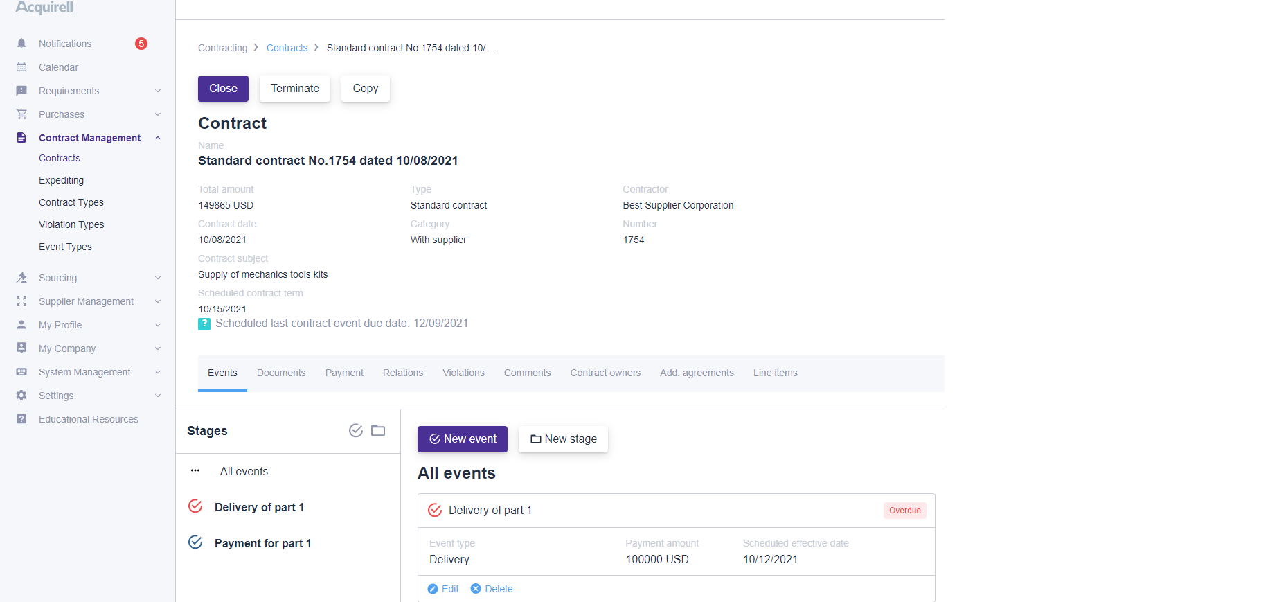 screenshot of Acquirell