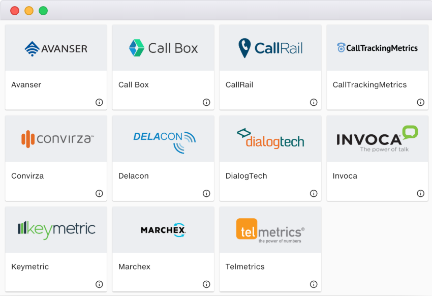 screenshot of Acquisio