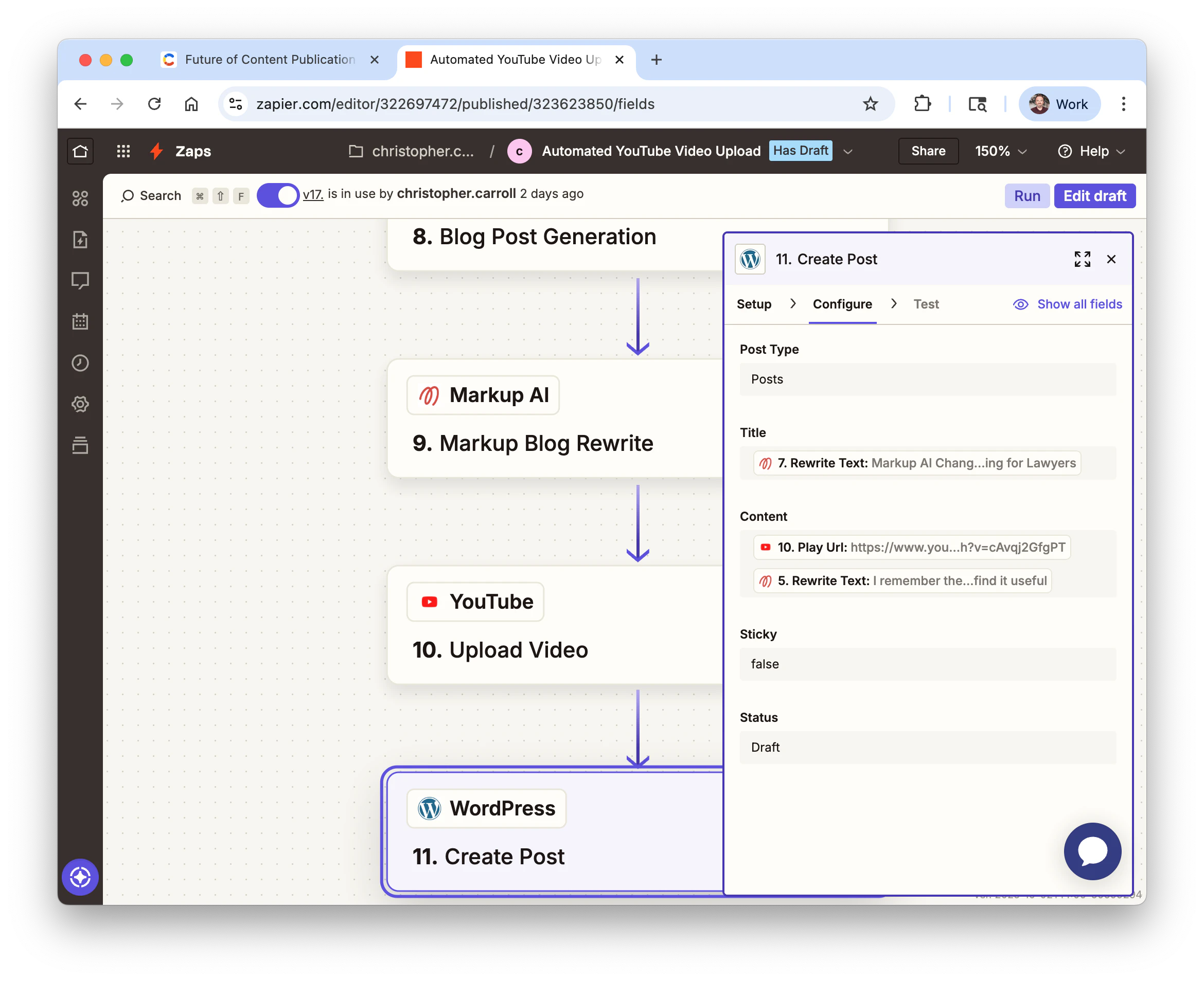 screenshot of Acrolinx