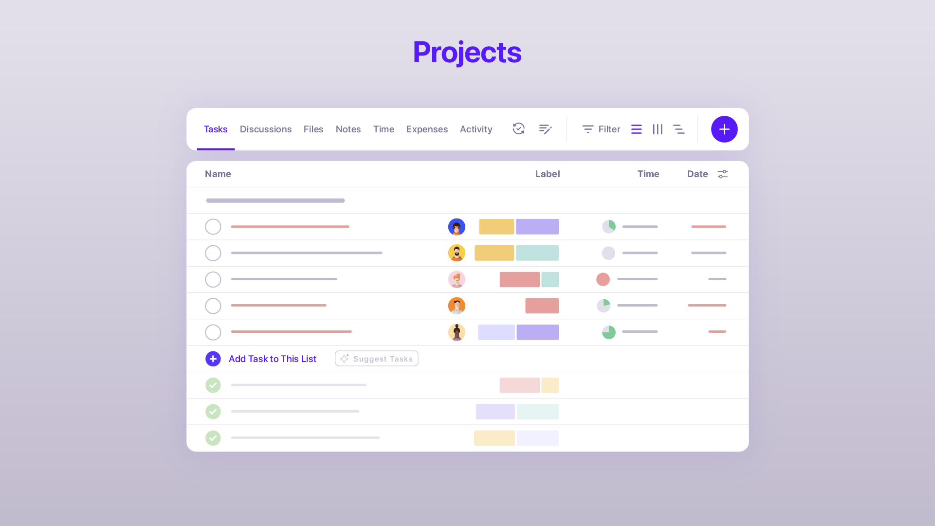 screenshot of ActiveCollab