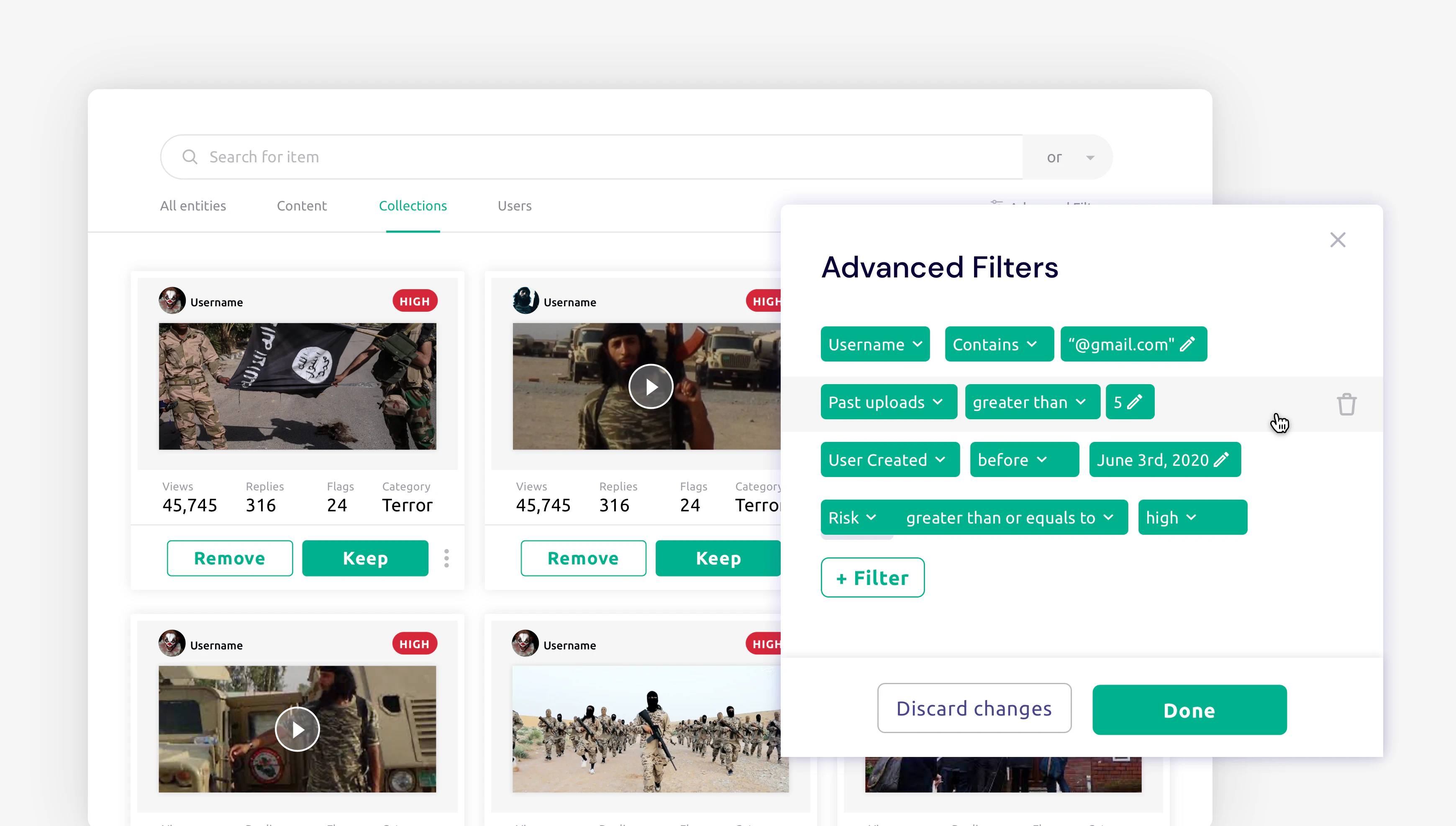 screenshot of ActiveFence