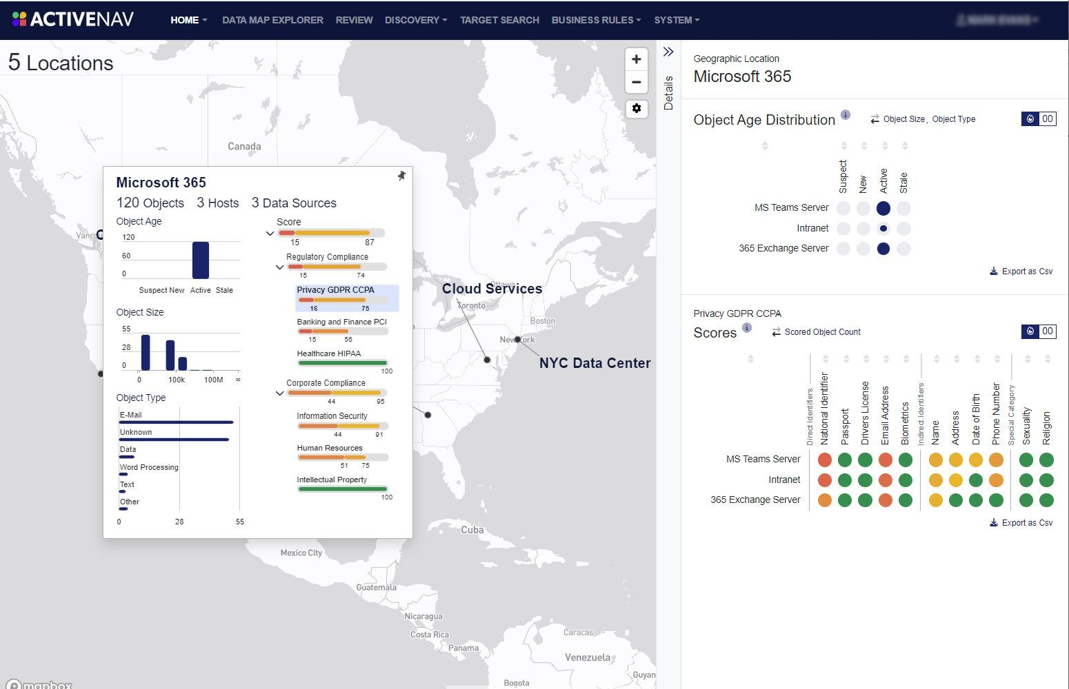 screenshot of ActiveNav