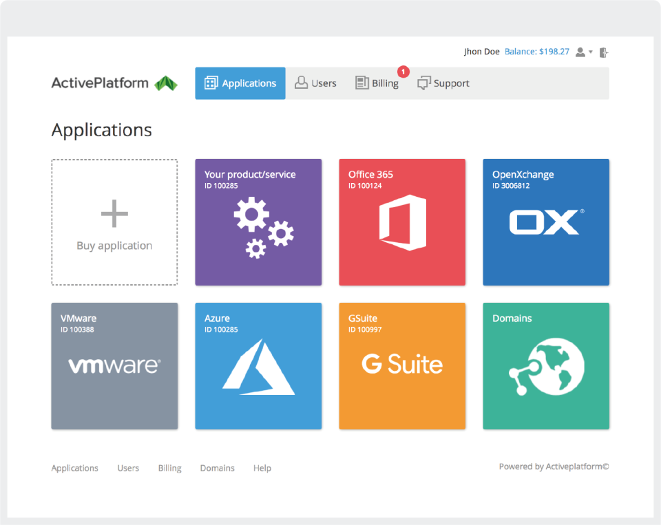 screenshot of ActivePlatform