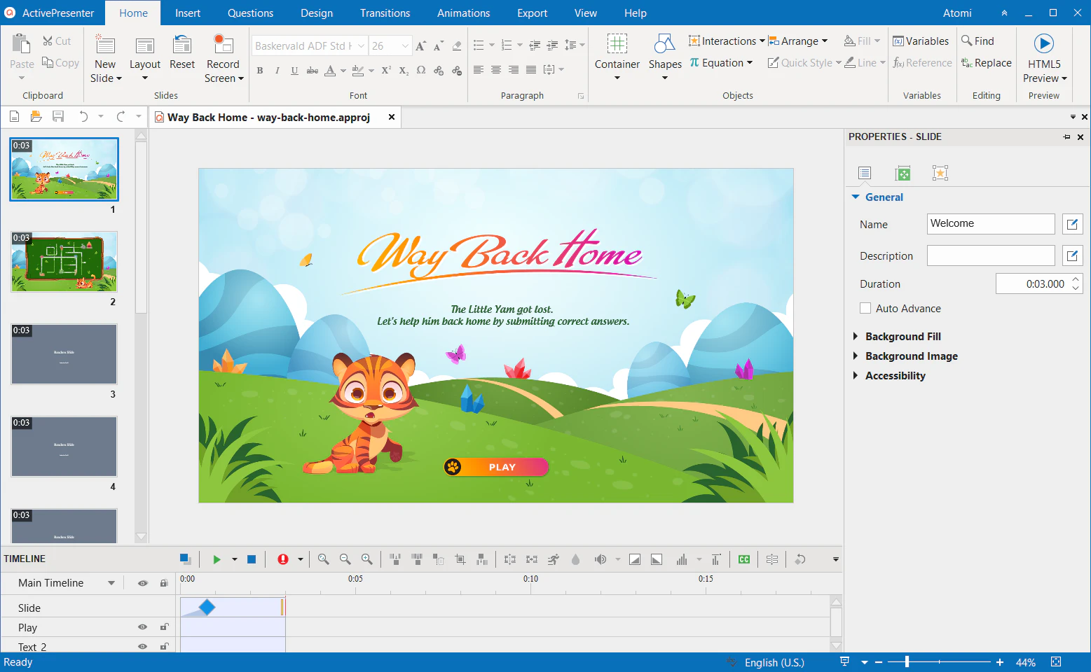 screenshot of ActivePresenter