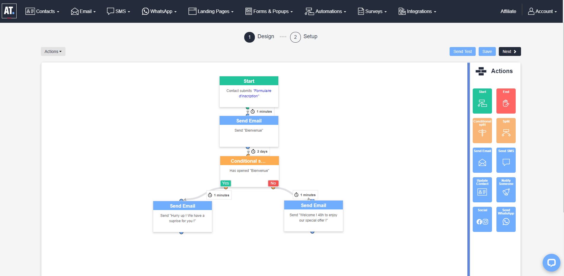 screenshot of ActiveTrail