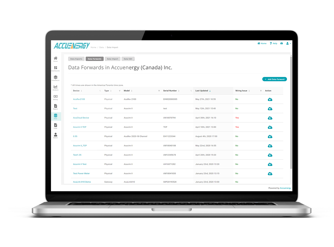 screenshot of AcuCloud