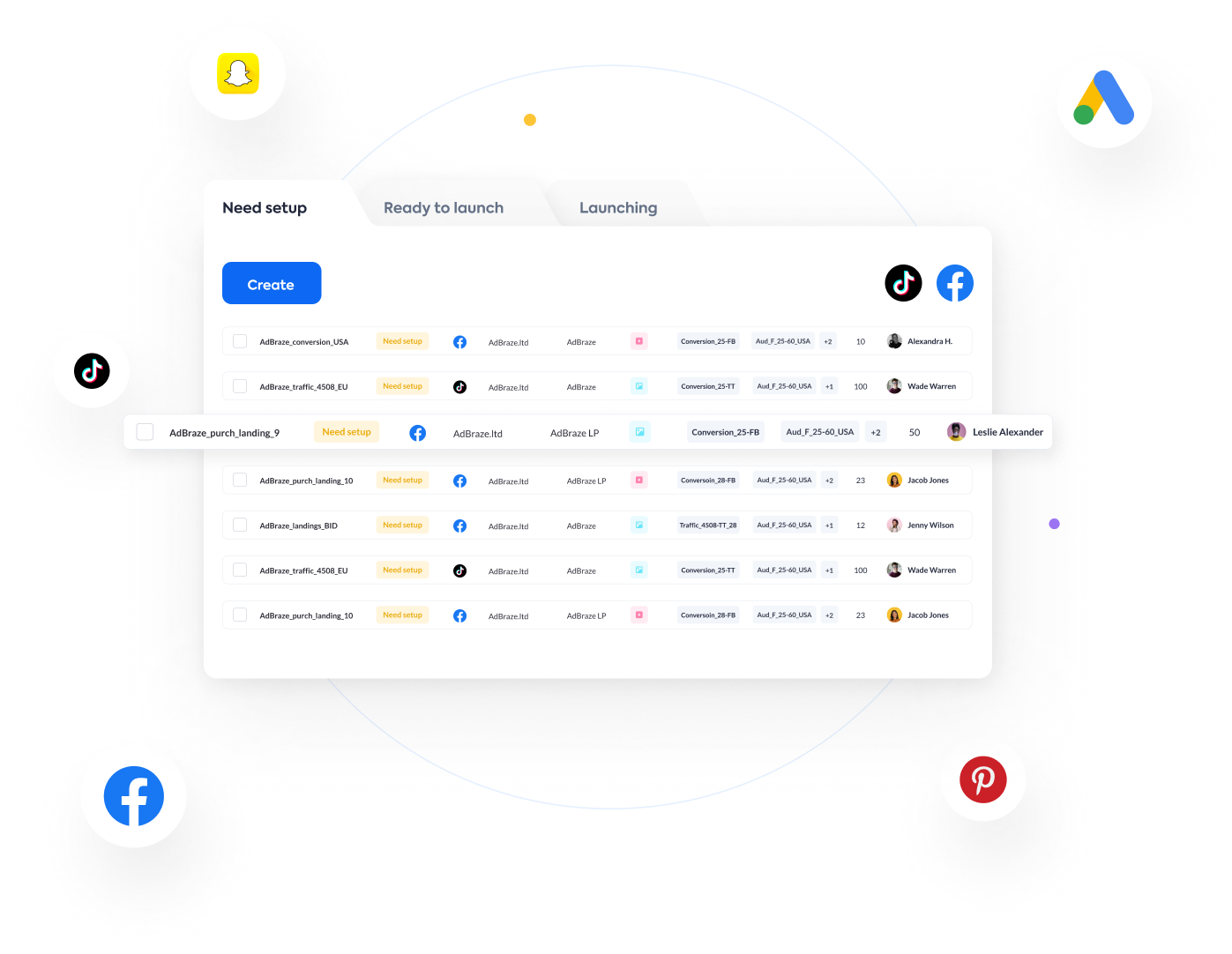 screenshot of AdBraze