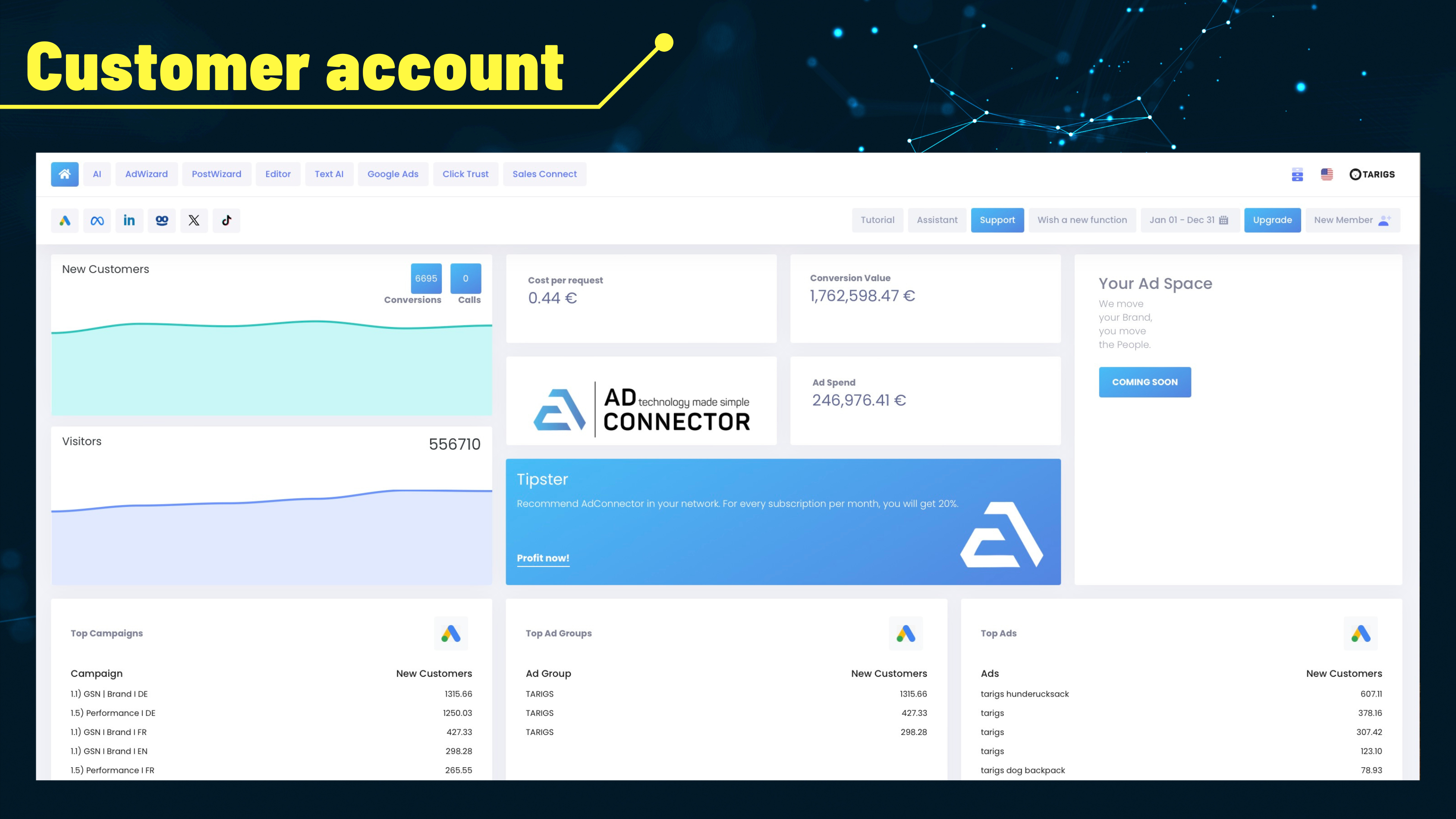 screenshot of AdConnector