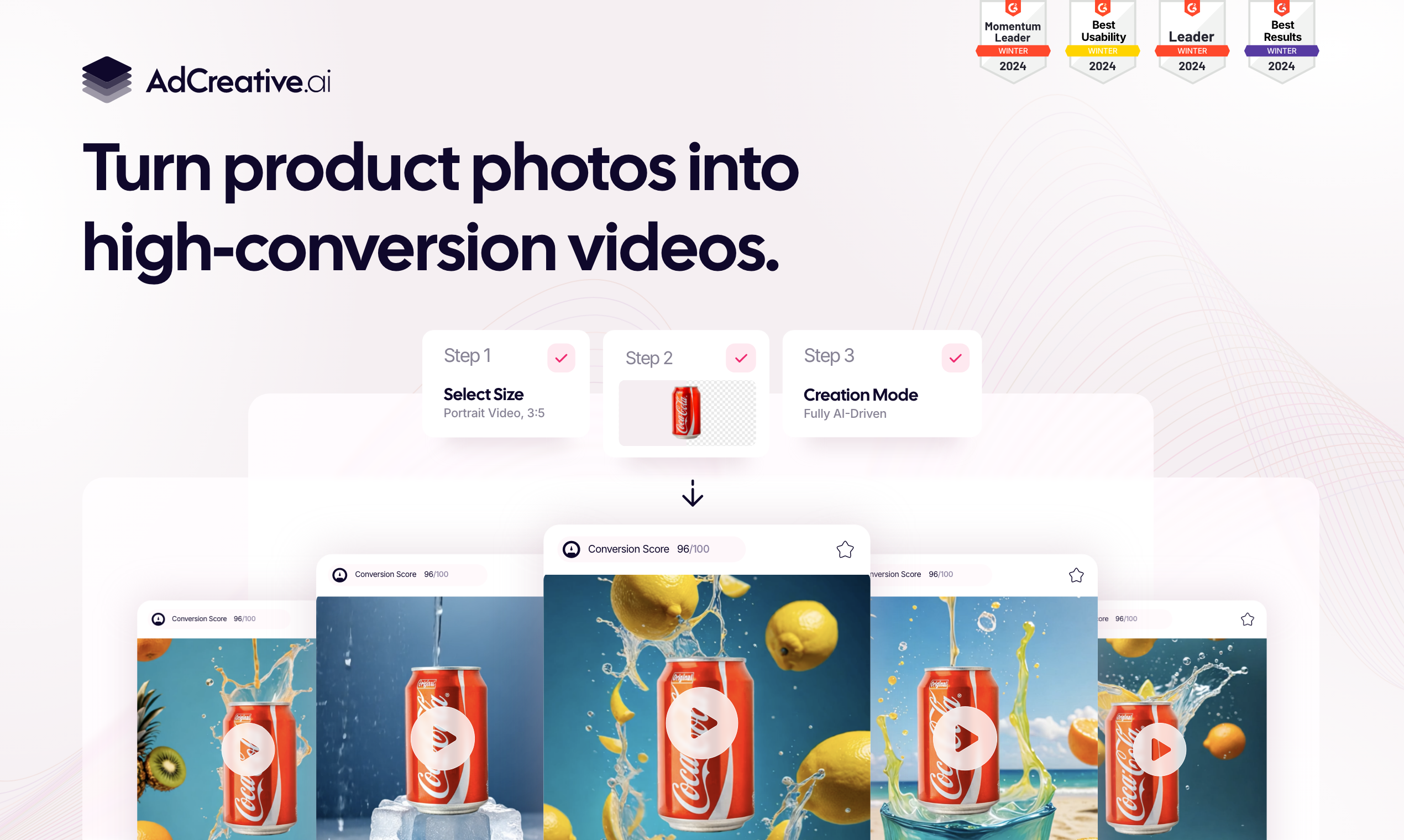 screenshot of AdCreative.ai