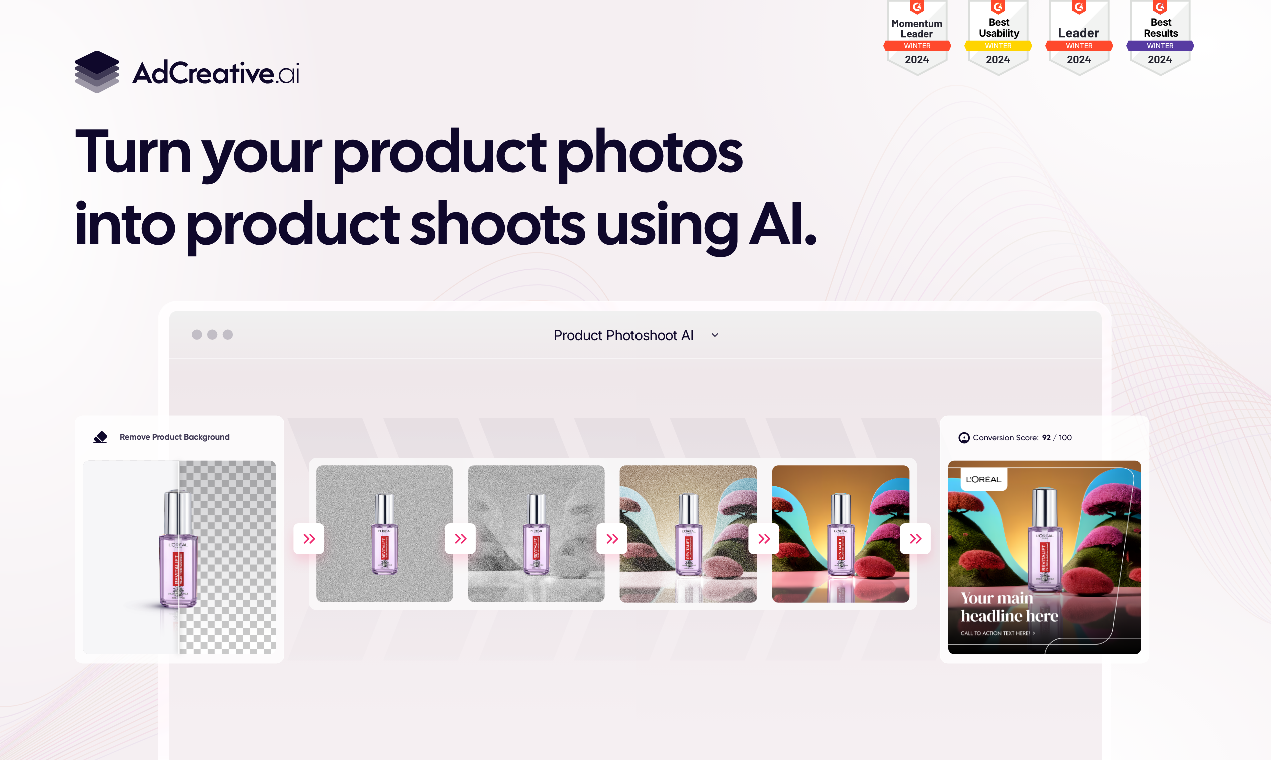 screenshot of AdCreative.ai
