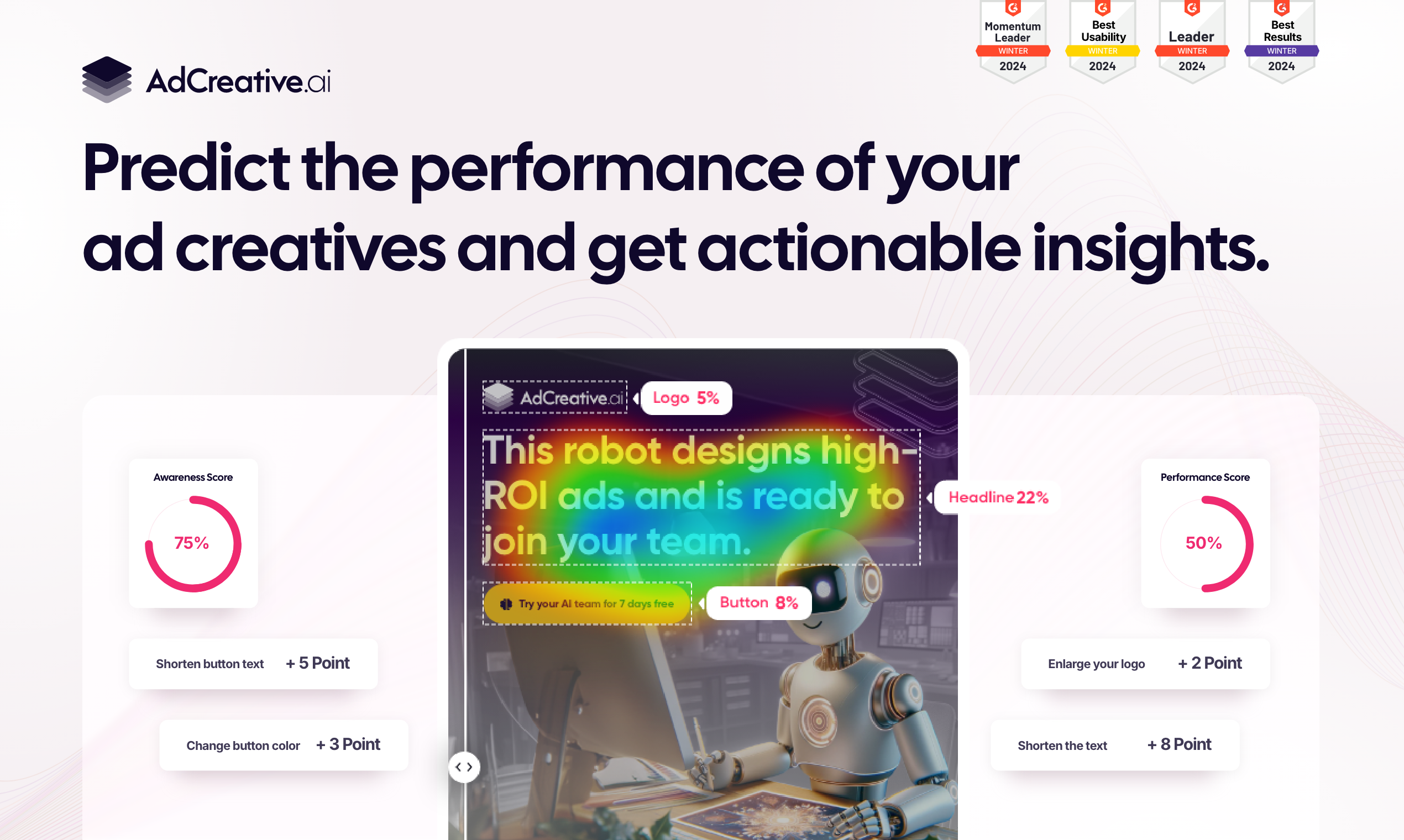 screenshot of AdCreative.ai