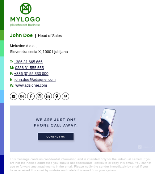 screenshot of AdSigner