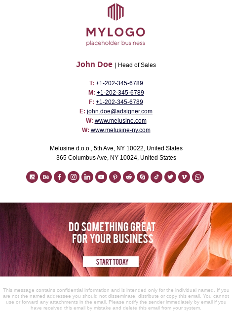 screenshot of AdSigner