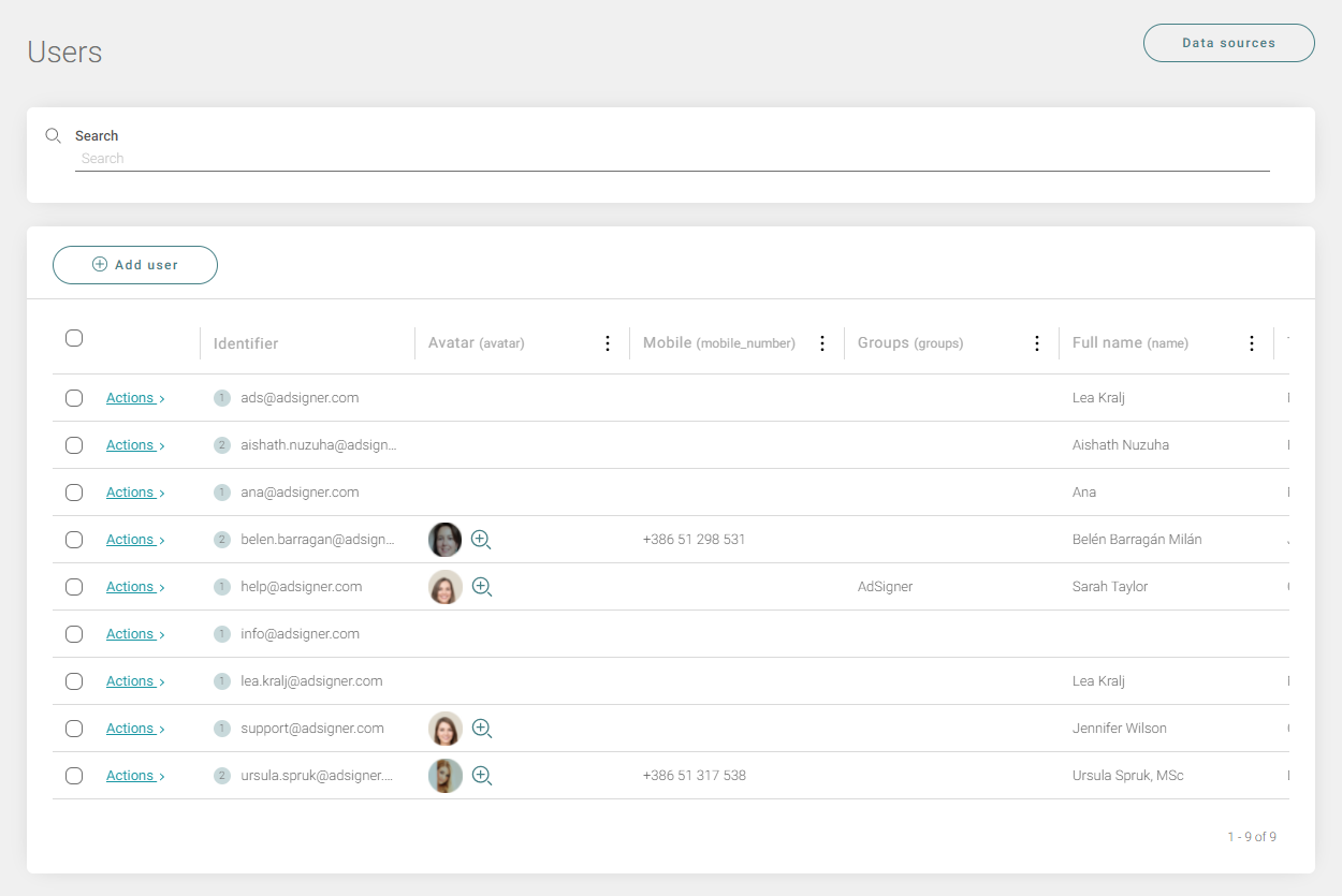 screenshot of AdSigner