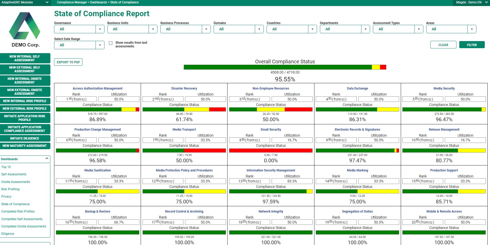 screenshot of AdaptiveGRC