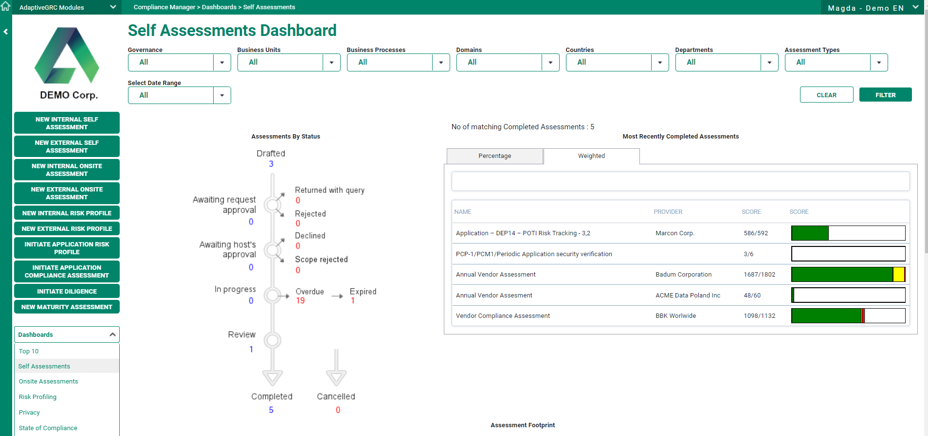 screenshot of AdaptiveGRC