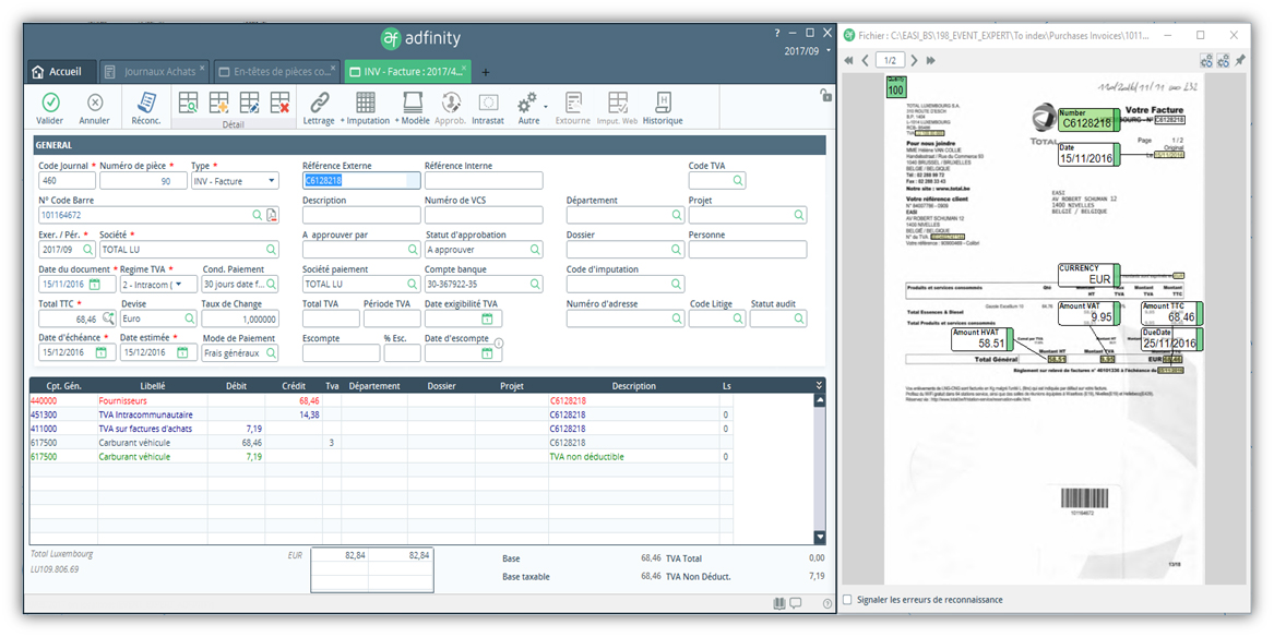 screenshot of Adfinity