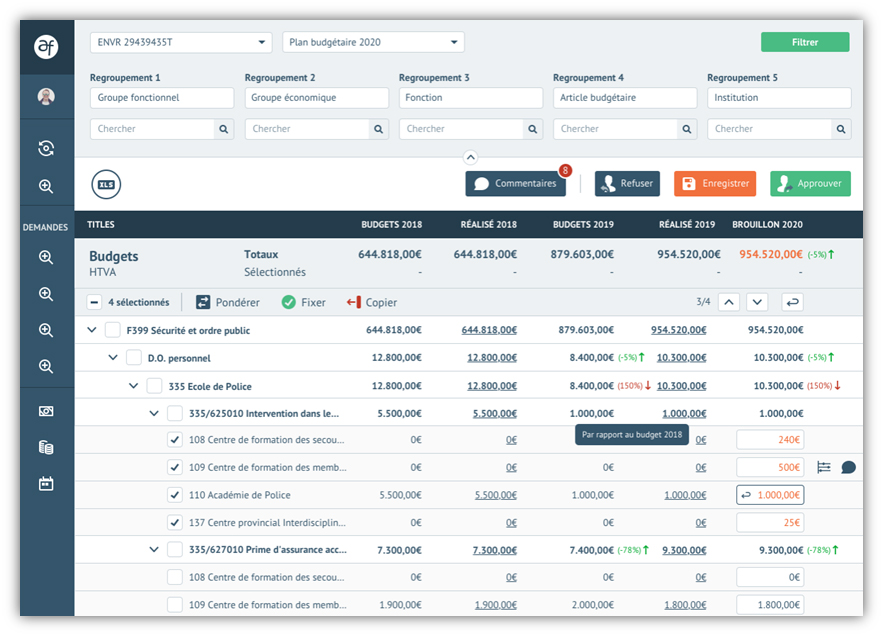 screenshot of Adfinity