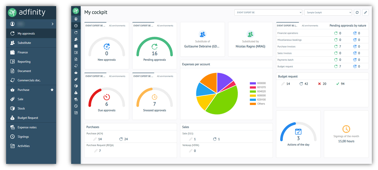 screenshot of Adfinity