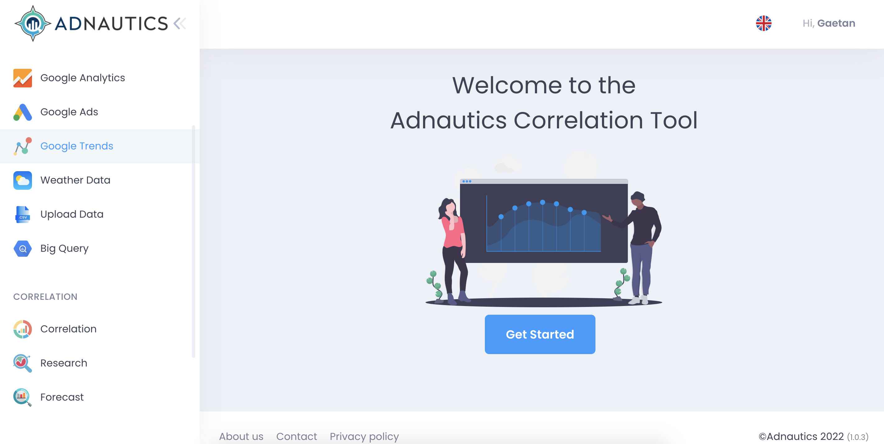 screenshot of Adnautics