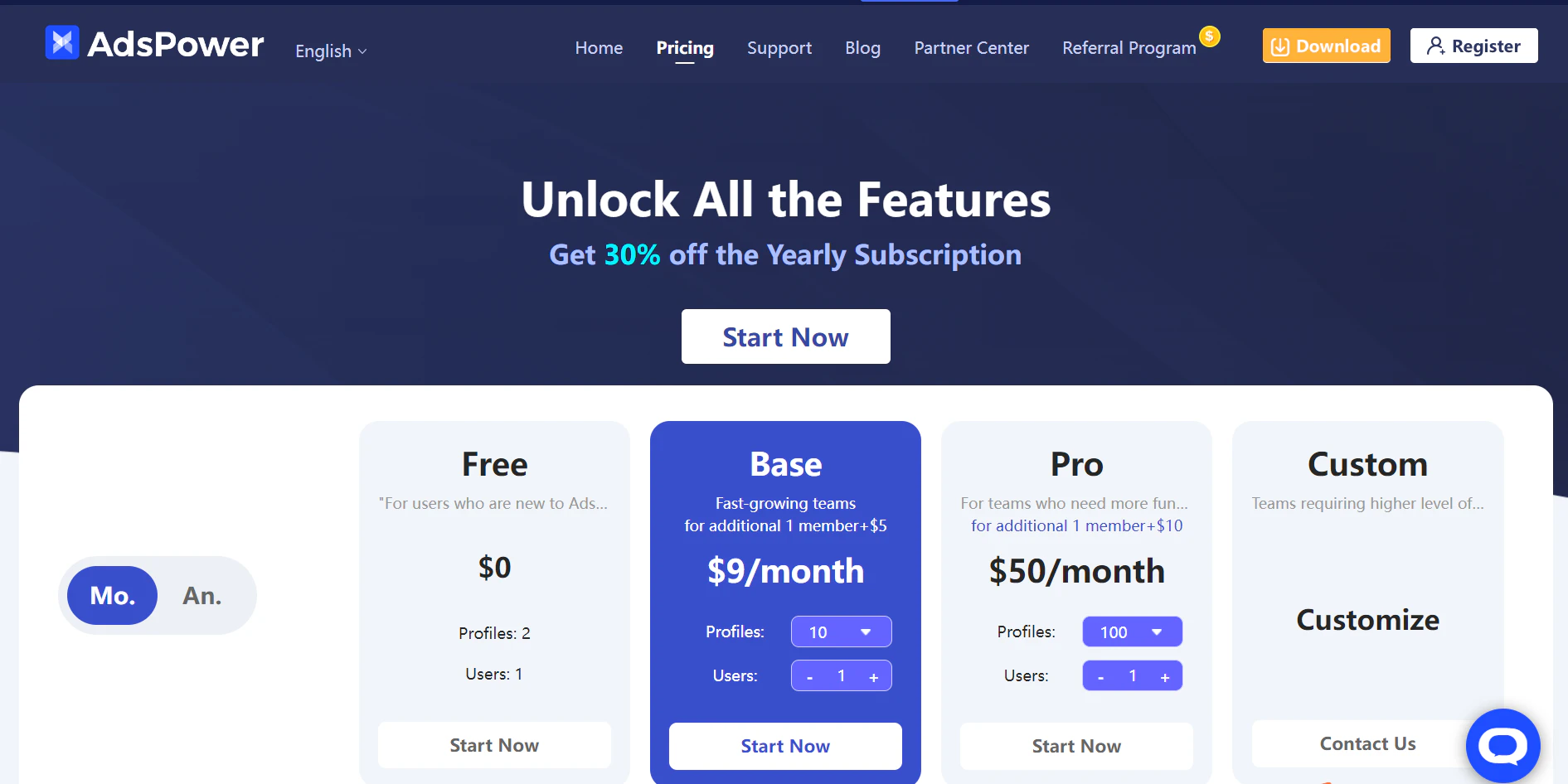 screenshot of AdsPower