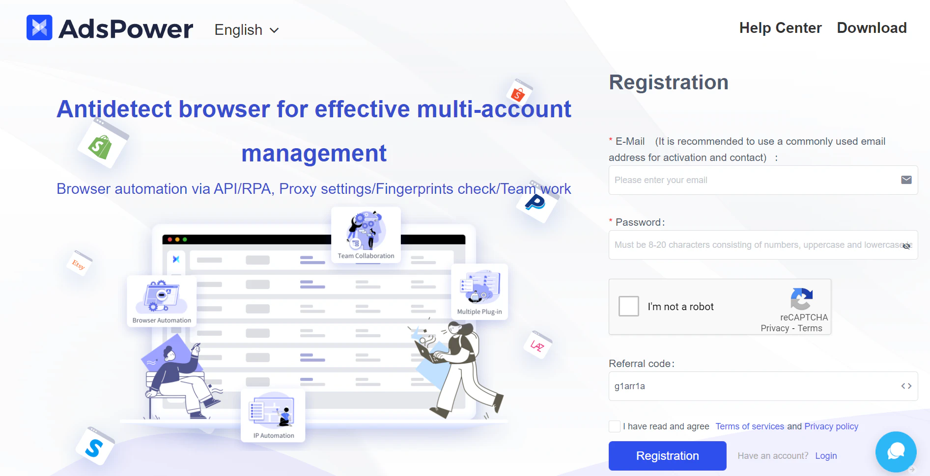 screenshot of AdsPower