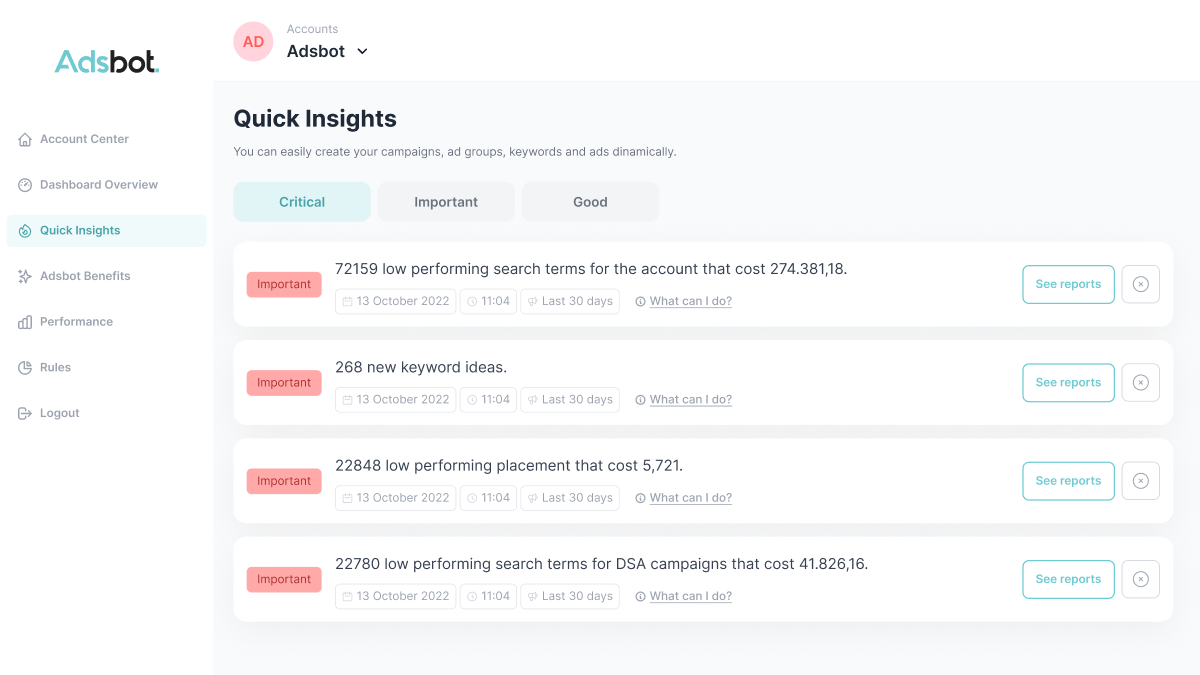 screenshot of Adsbot