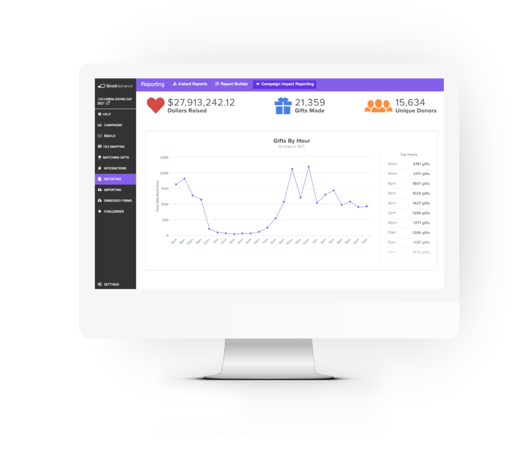 screenshot of Advance