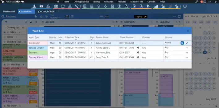 screenshot of AdvancedPM