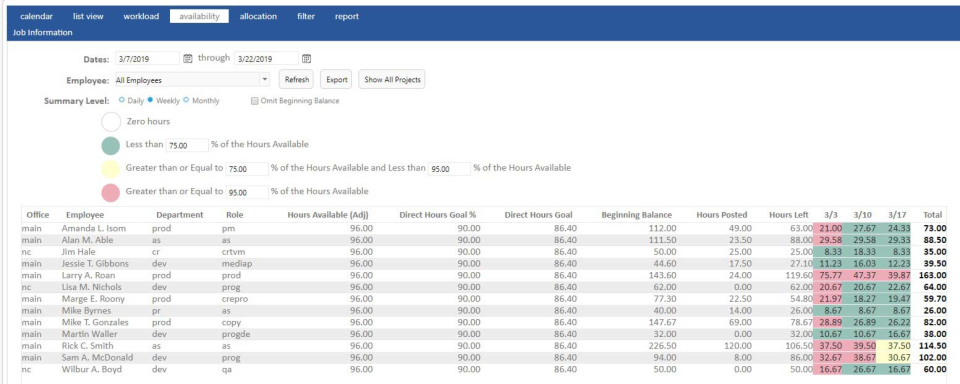 screenshot of Advantage
