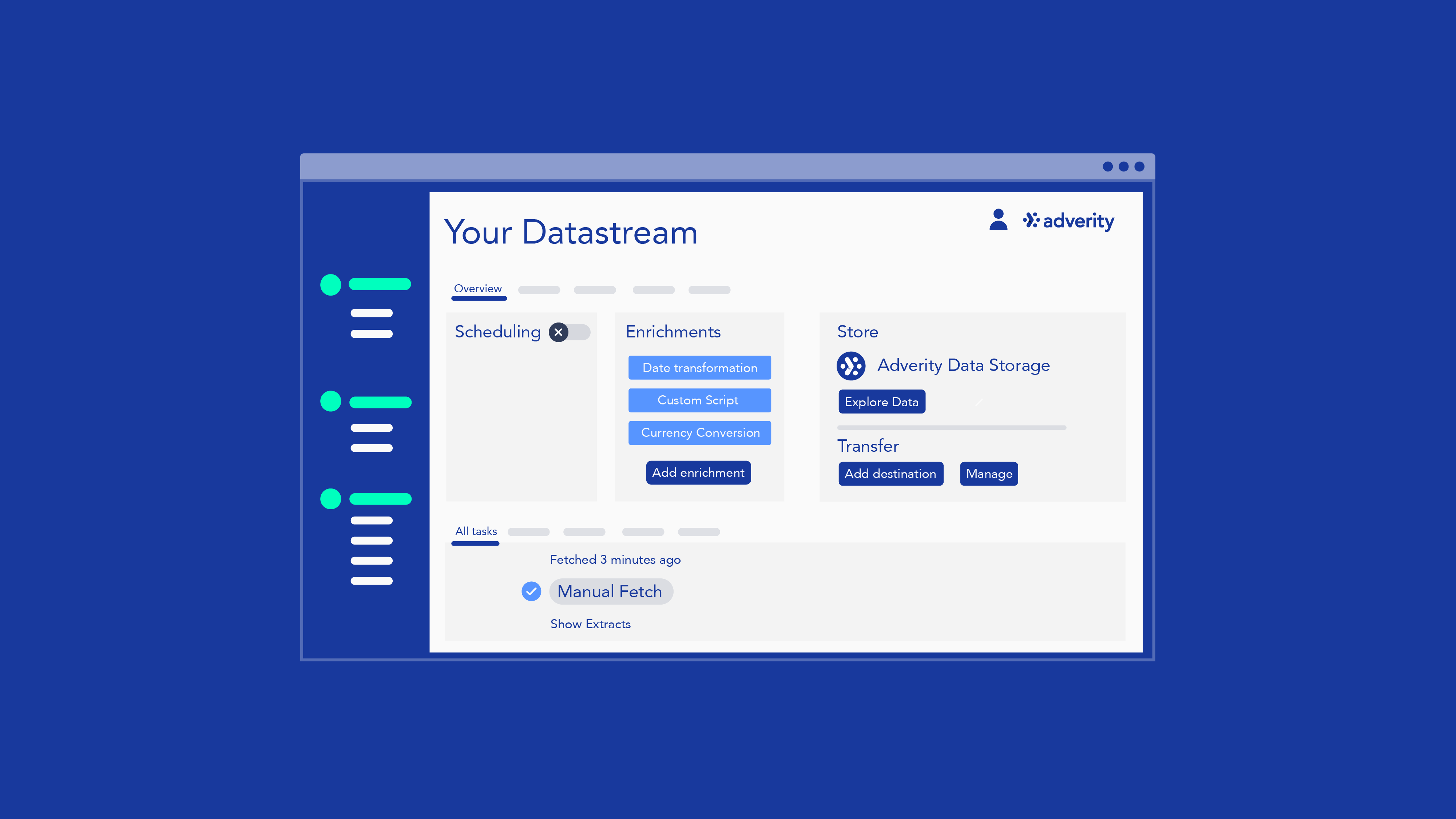 screenshot of Adverity