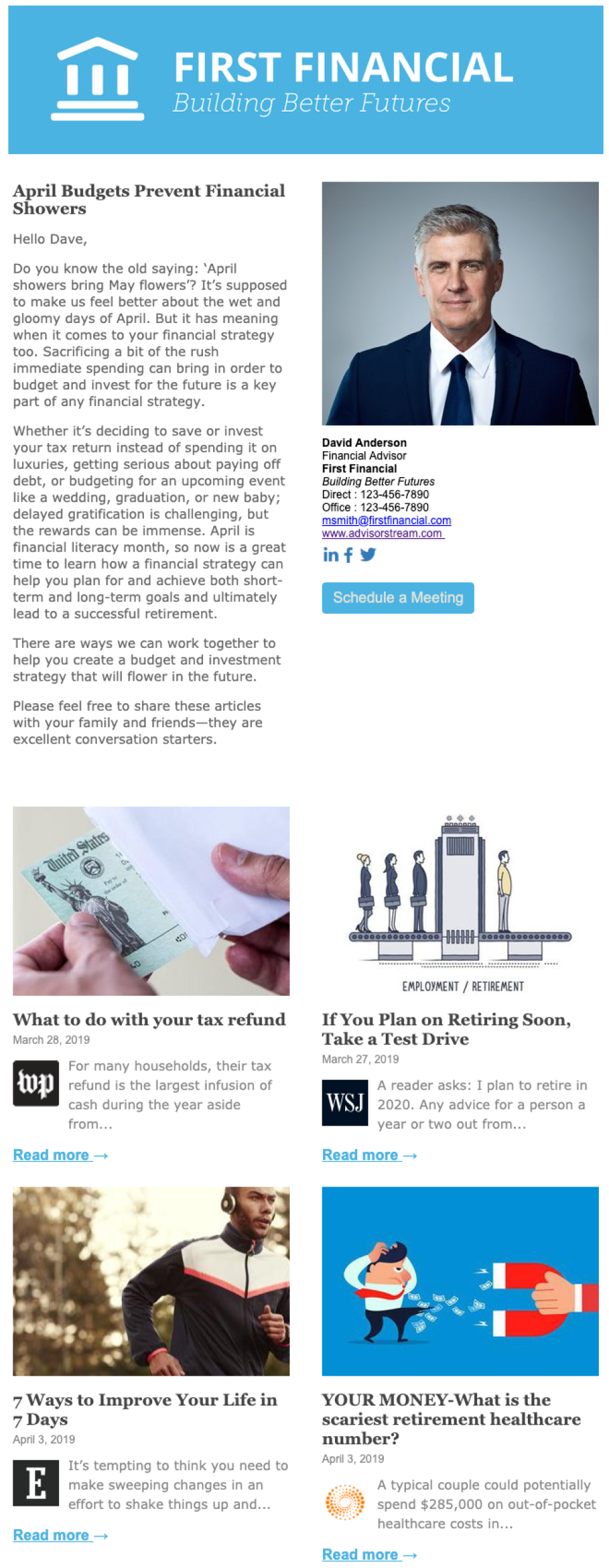 screenshot of AdvisorStream