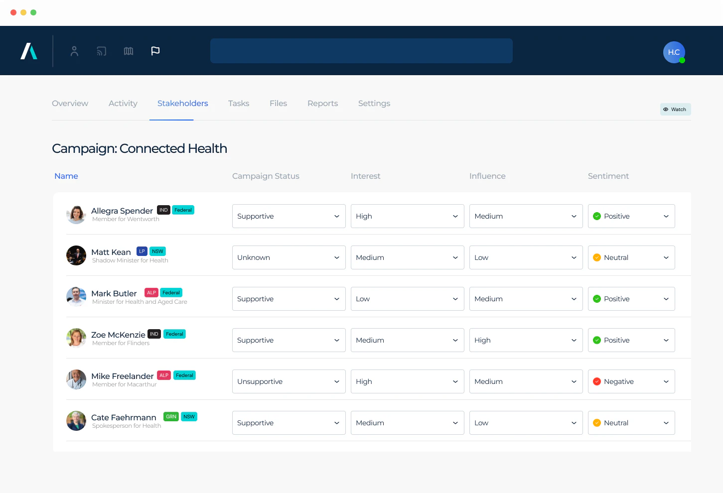 screenshot of Advoc8