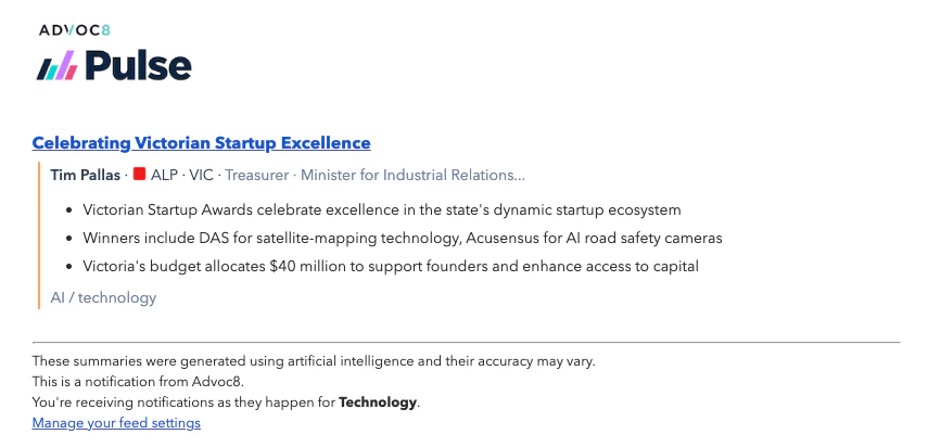 screenshot of Advoc8