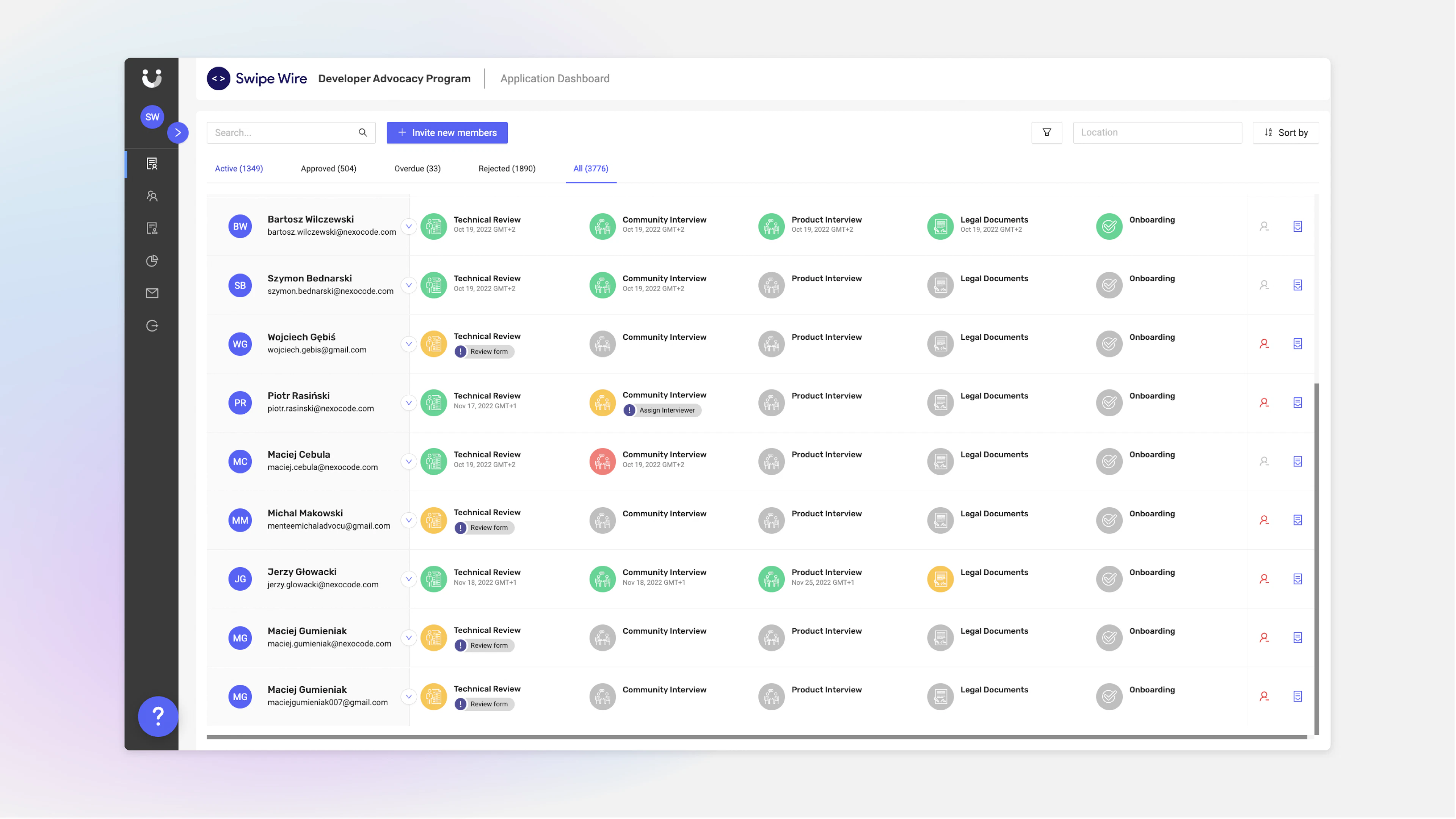 screenshot of Advocu