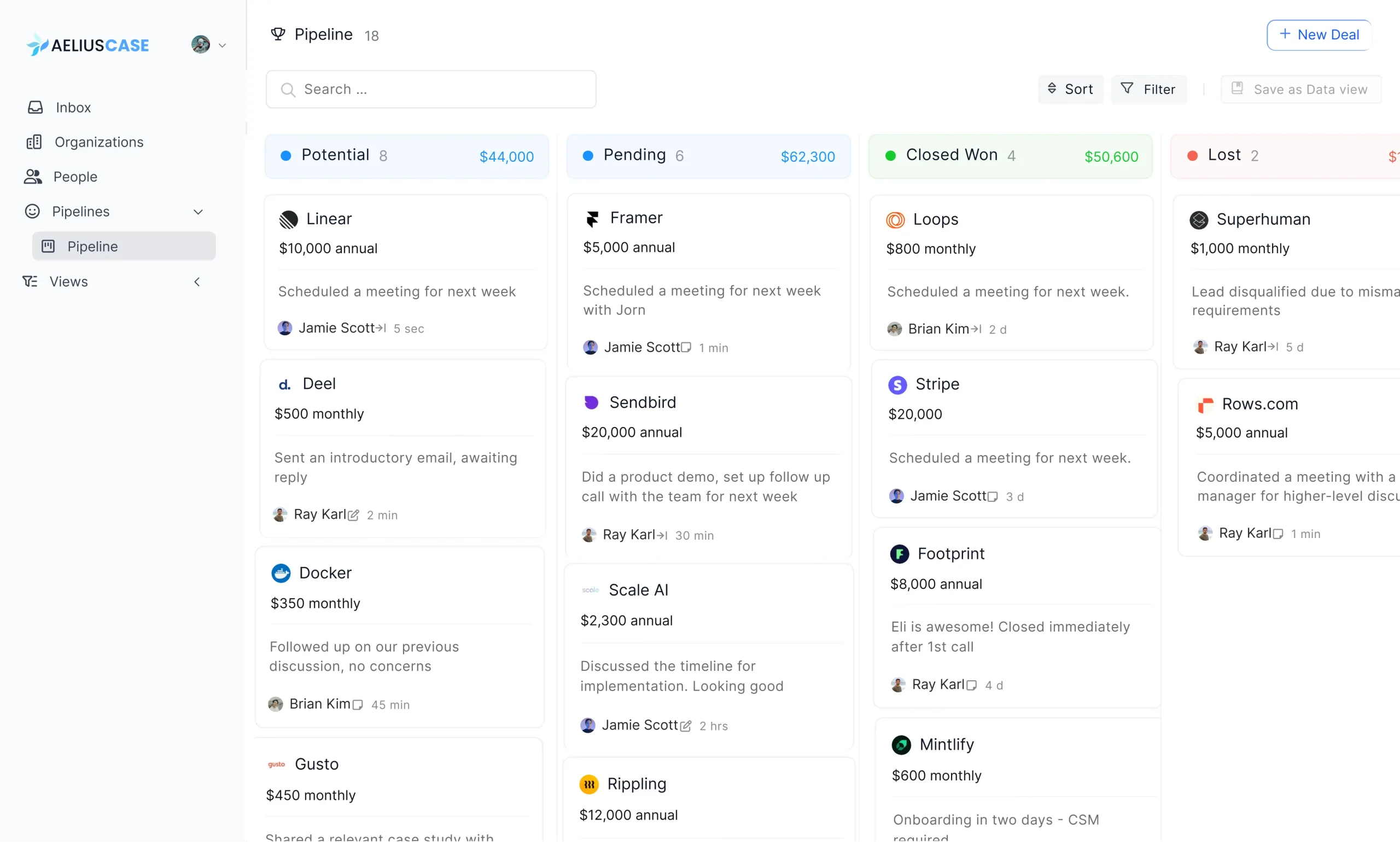 screenshot of Aeliuscase