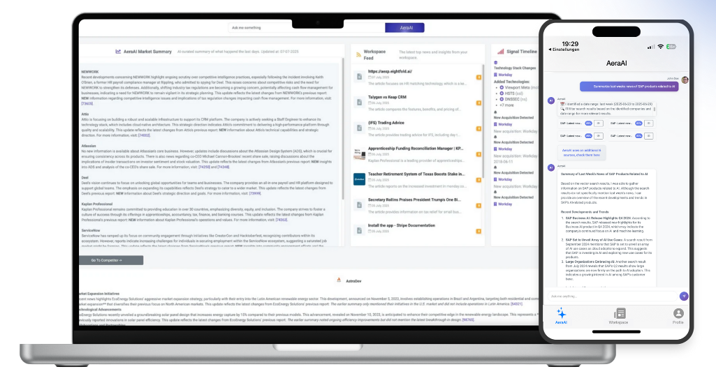 screenshot of AeraVision