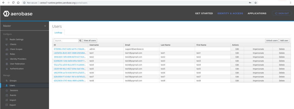 screenshot of Aerobase