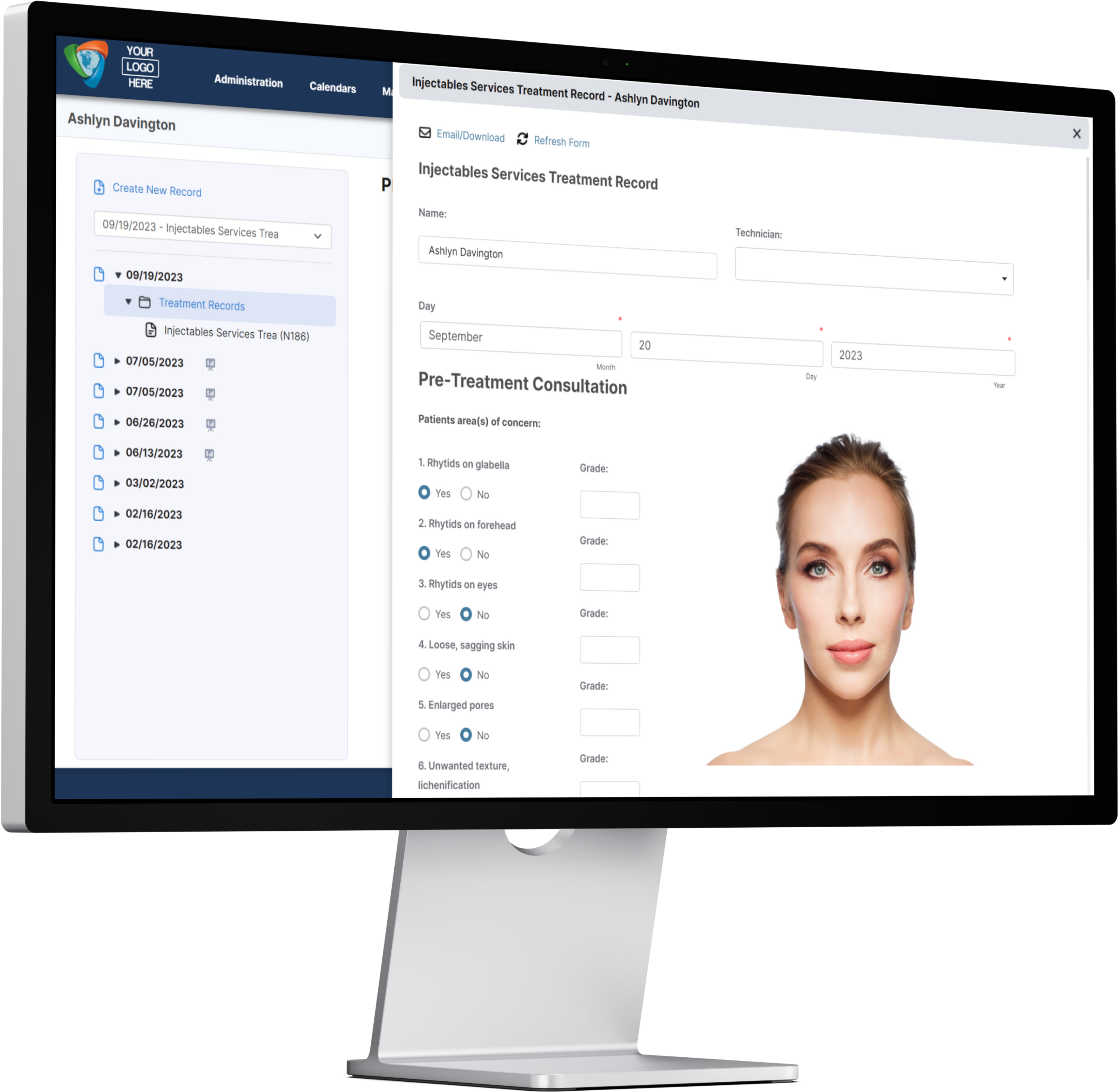 screenshot of AestheticsPro