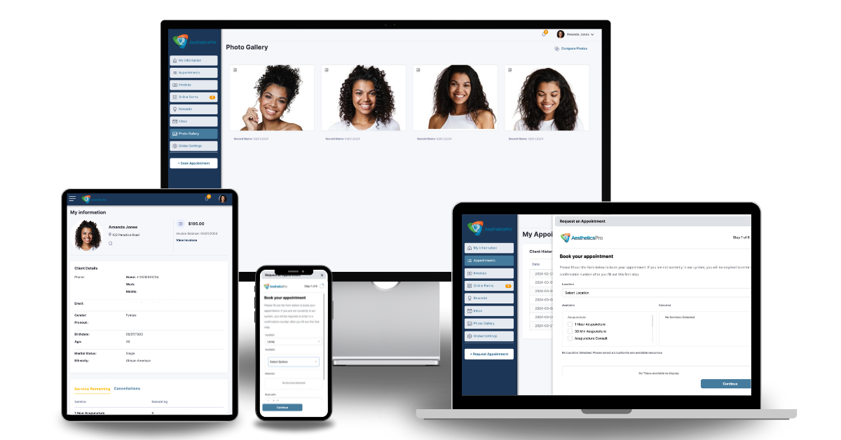screenshot of AestheticsPro