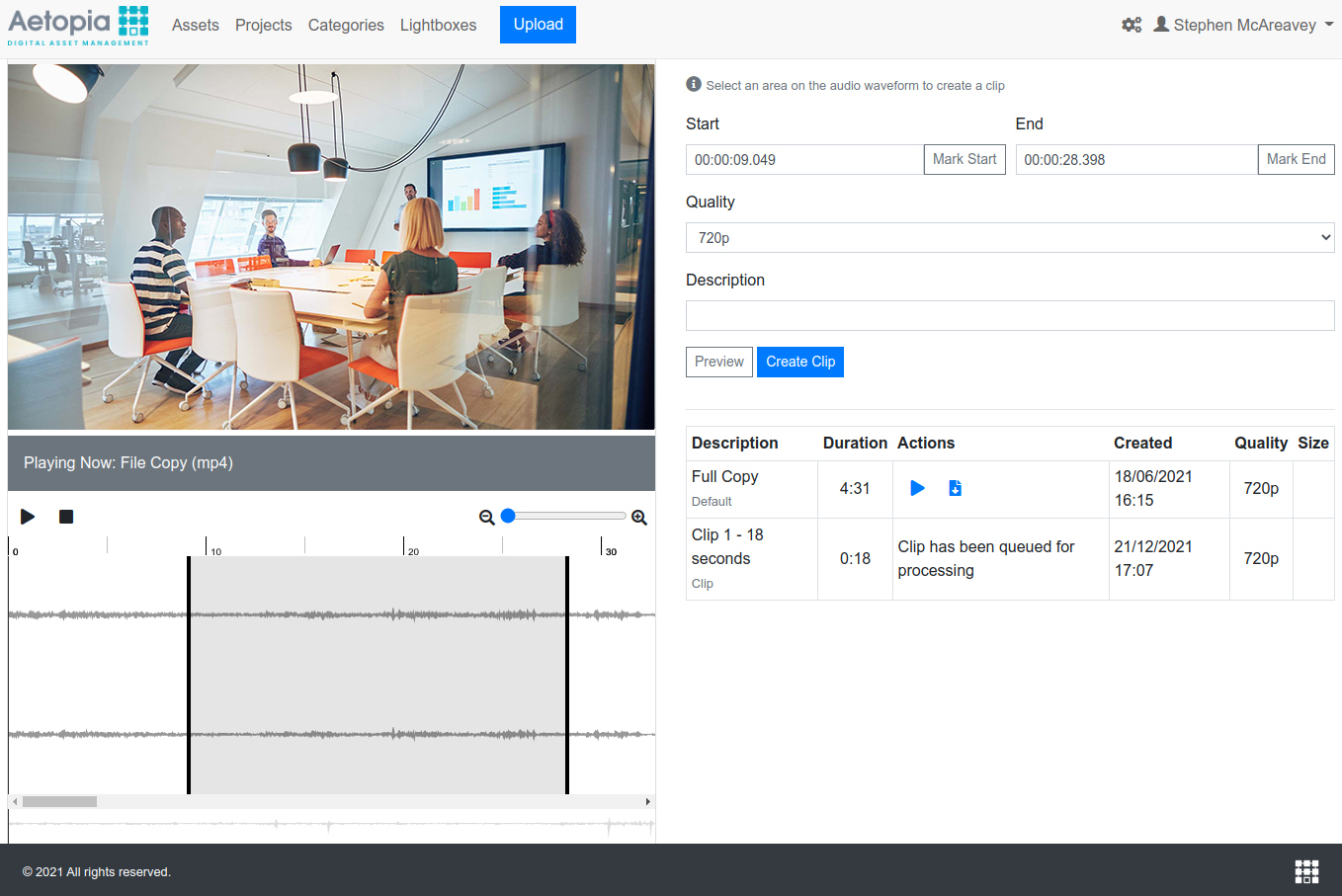 screenshot of Aetopia