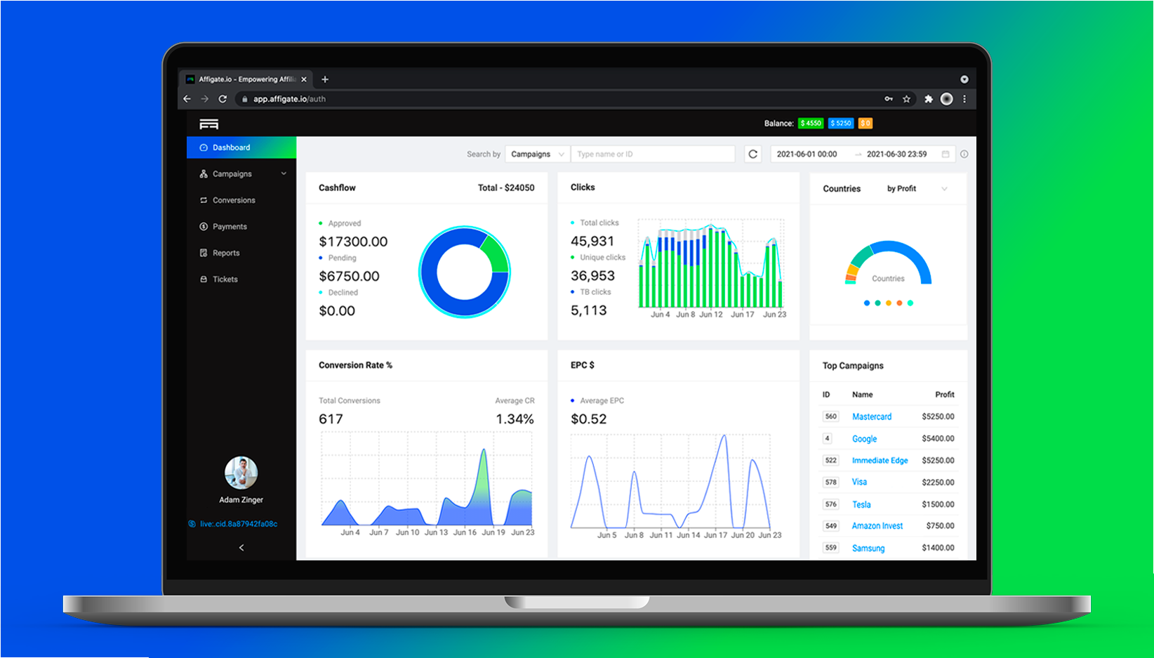 screenshot of Affigate