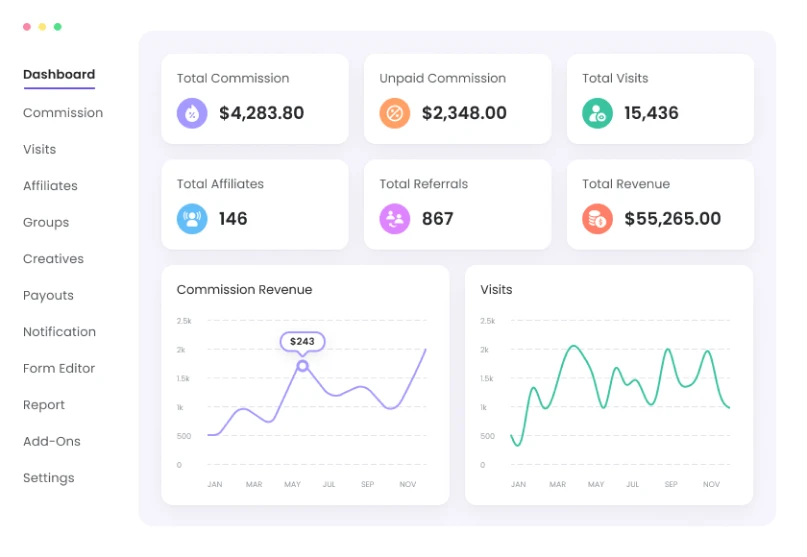 screenshot of AffiliatePress