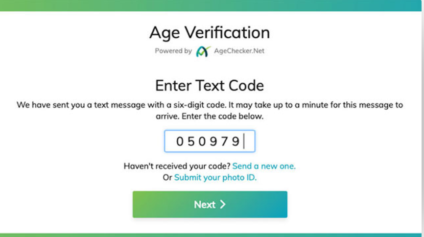 screenshot of AgeChecker.Net