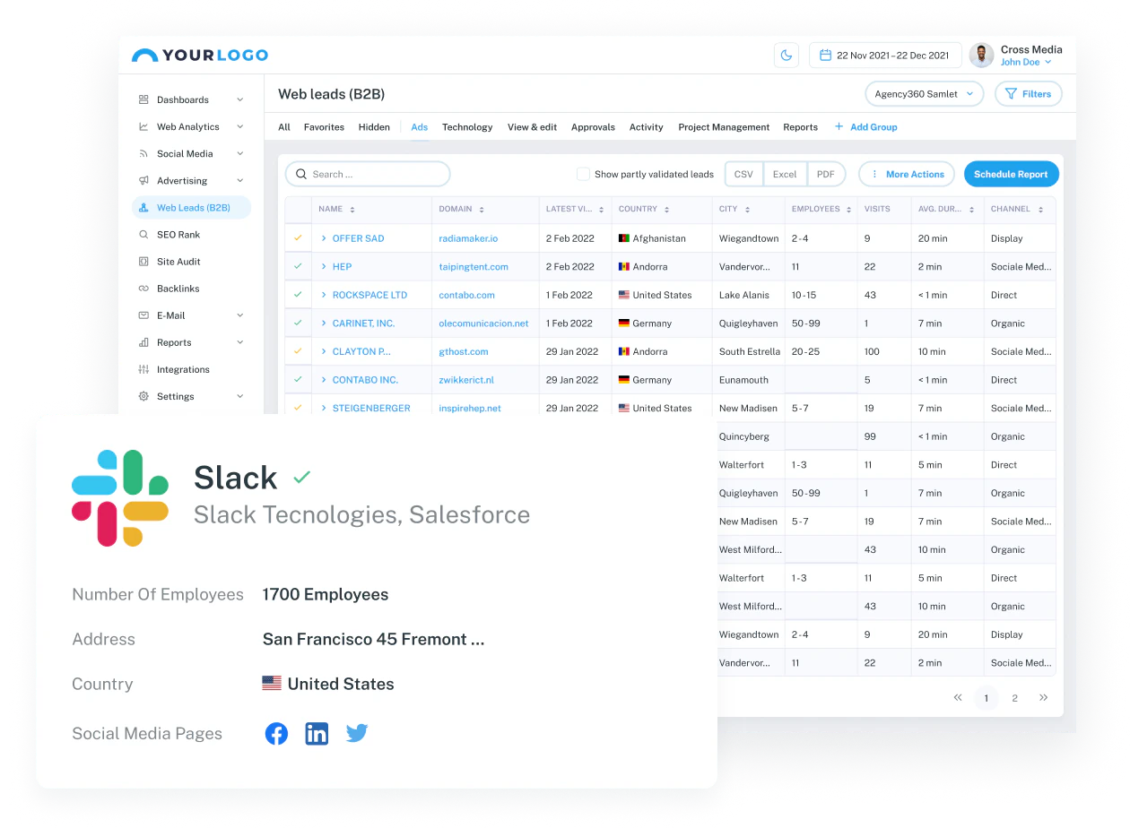 screenshot of Agency360