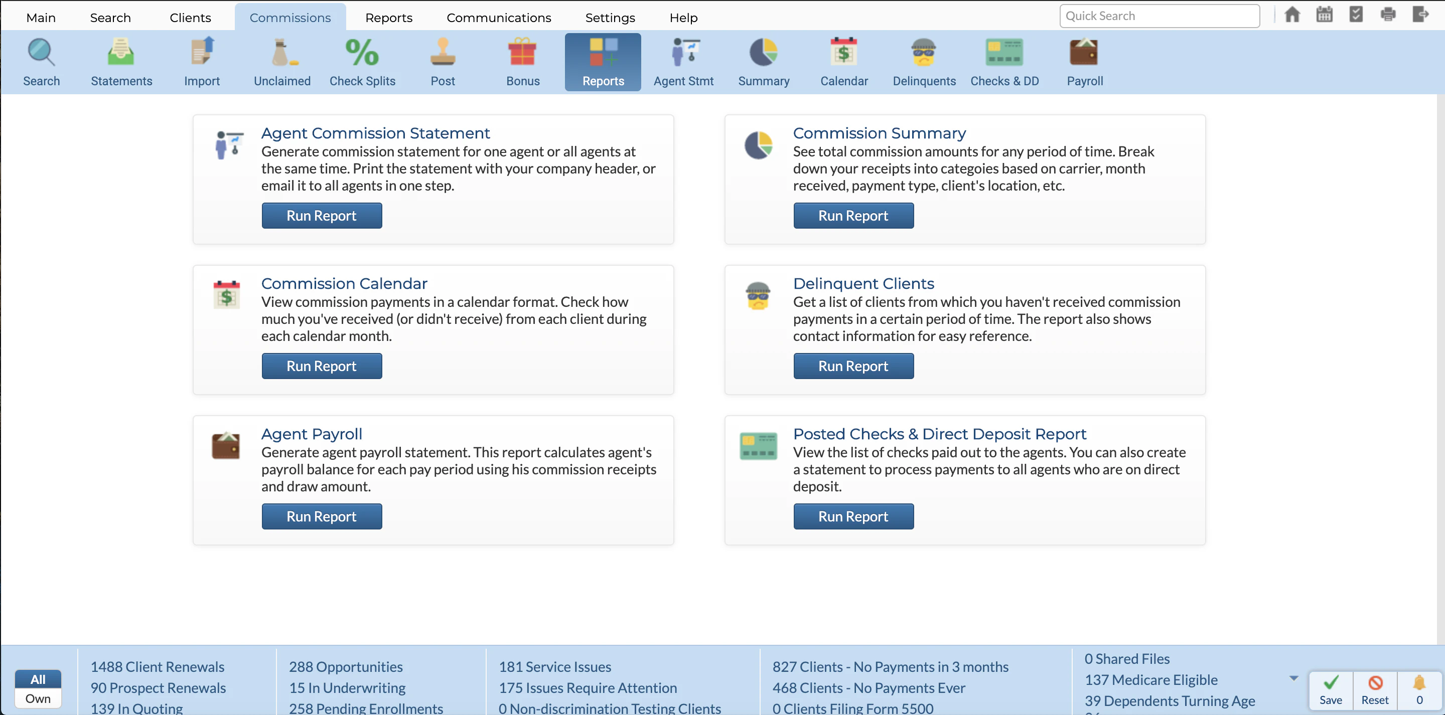 screenshot of AgencySmart