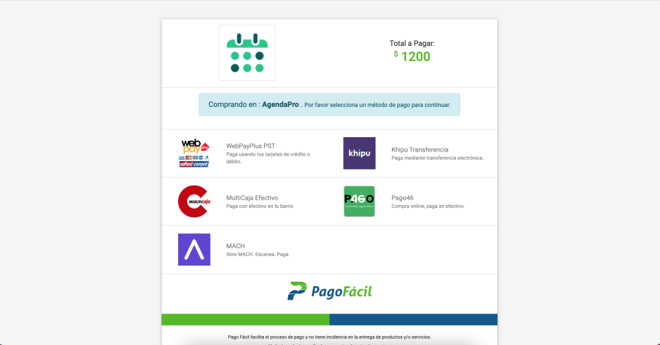 screenshot of AgendaPro