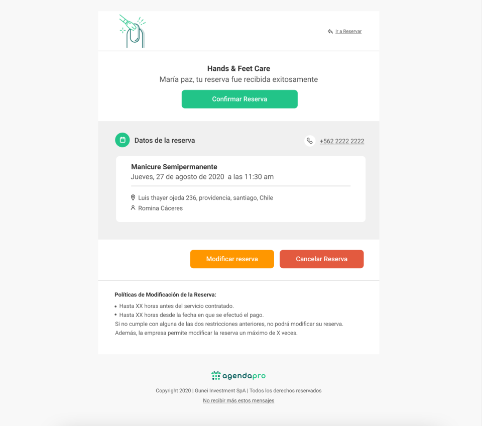 screenshot of AgendaPro