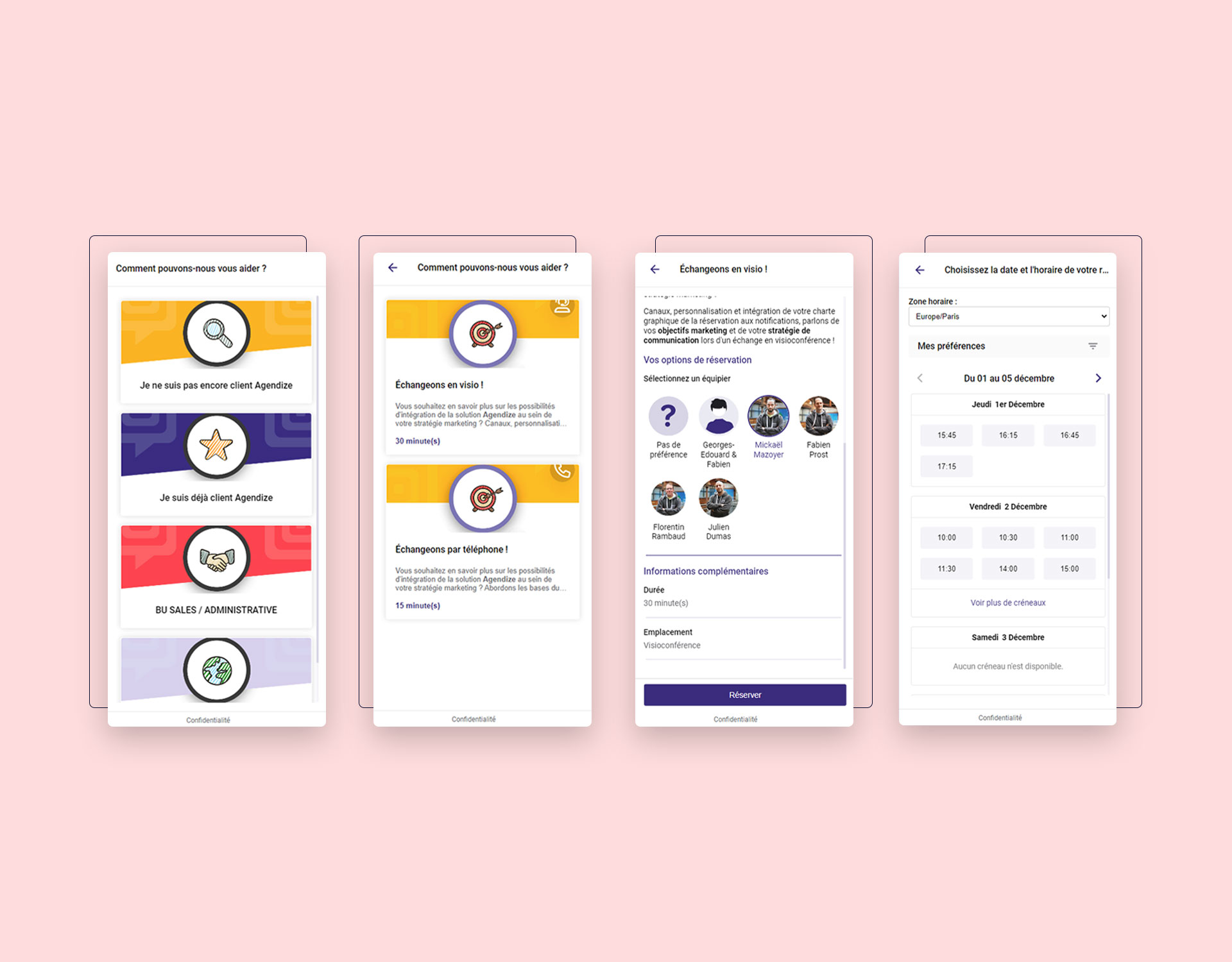 screenshot of Agendize